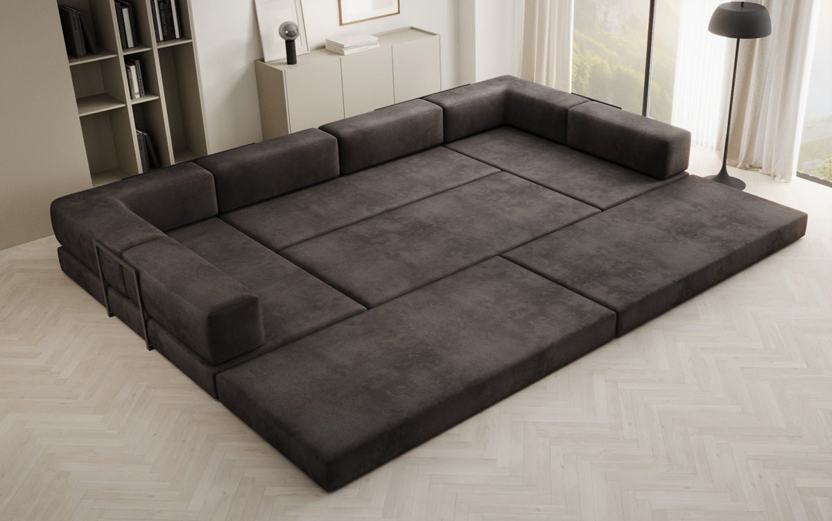 Designer Sofa Lazy U i Velour