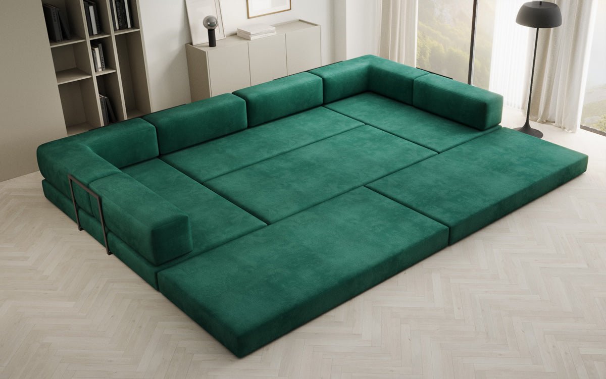 Designer Sofa Lazy U i Velour