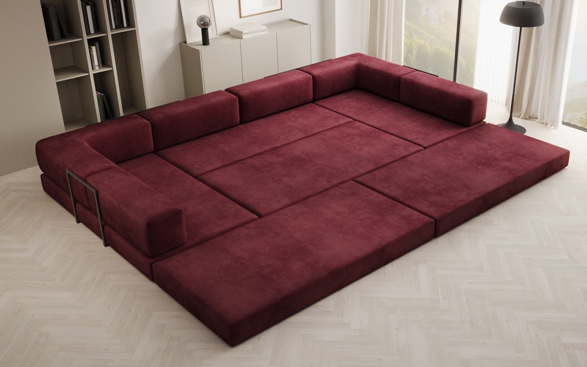 Designer Sofa Lazy U i Velour
