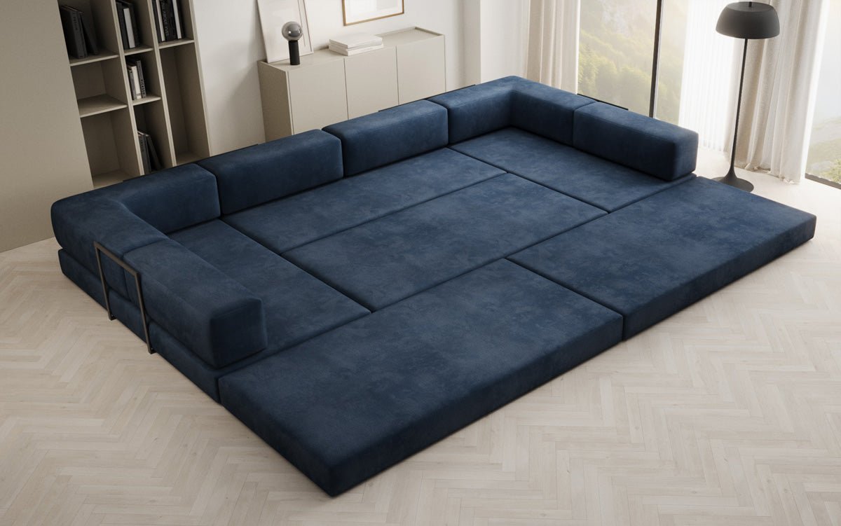 Designer Sofa Lazy U i Velour