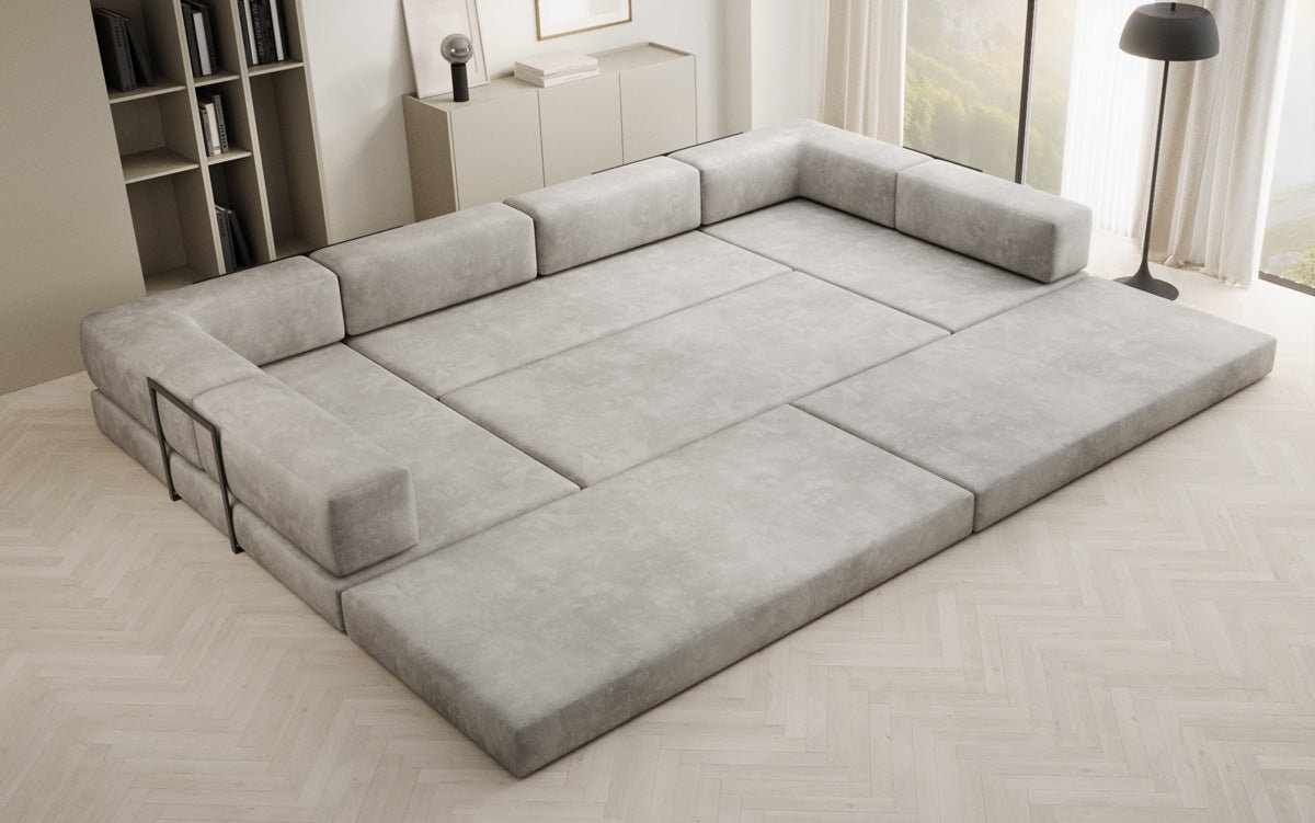 Designer Sofa Lazy U i Velour