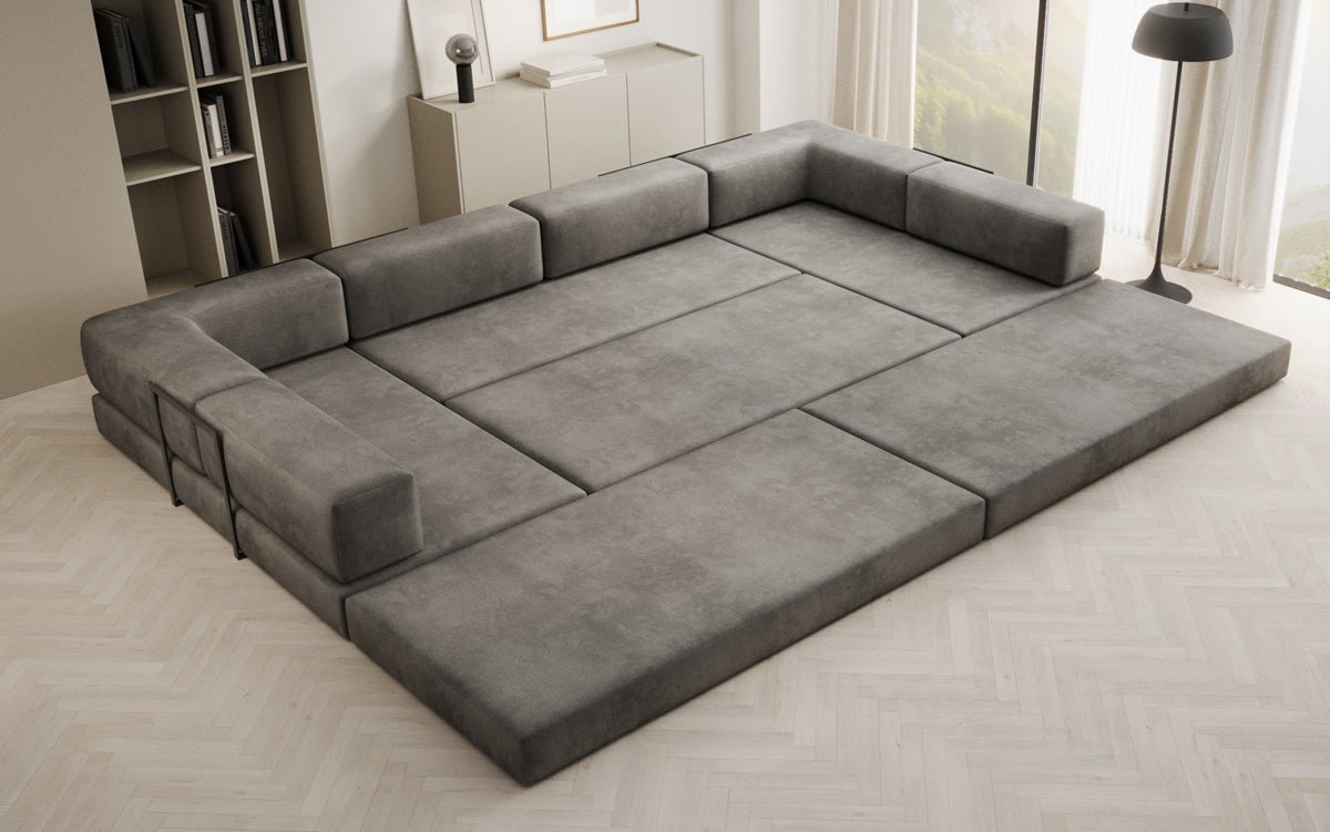 Designer Sofa Lazy U i Velour