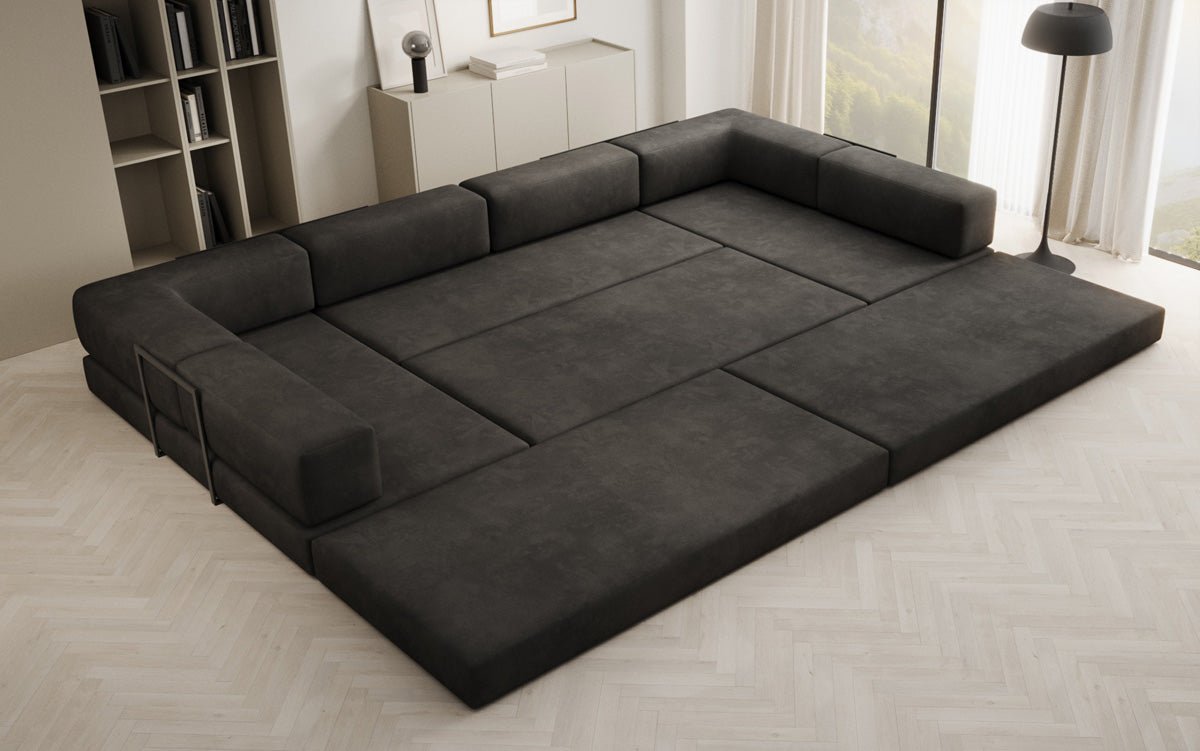 Designer Sofa Lazy U i Velour