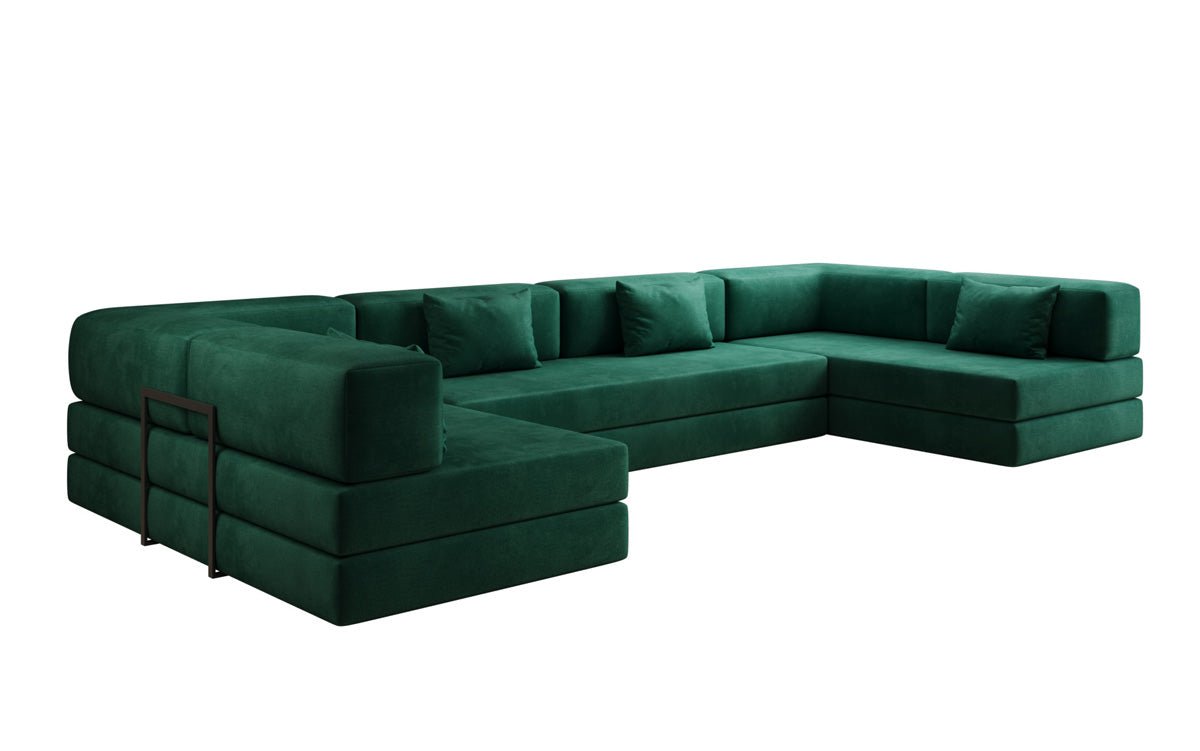 Designer Sofa Lazy U i Velour