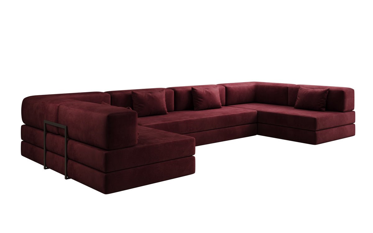 Designer Sofa Lazy U i Velour