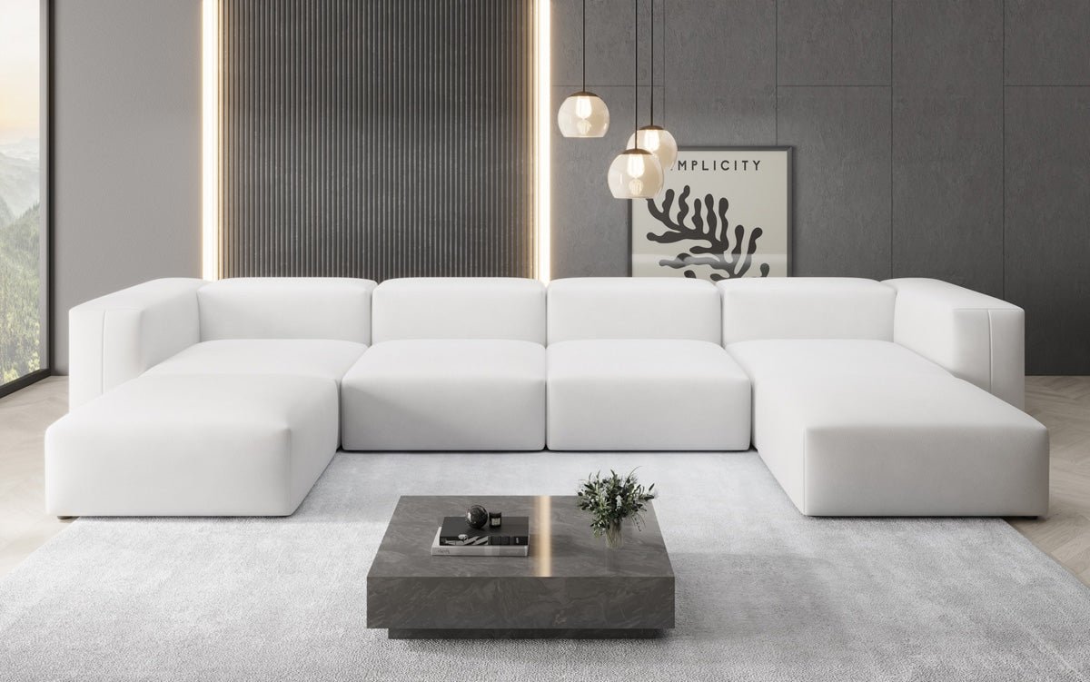 Designer U Sofa Snug i ægte læder