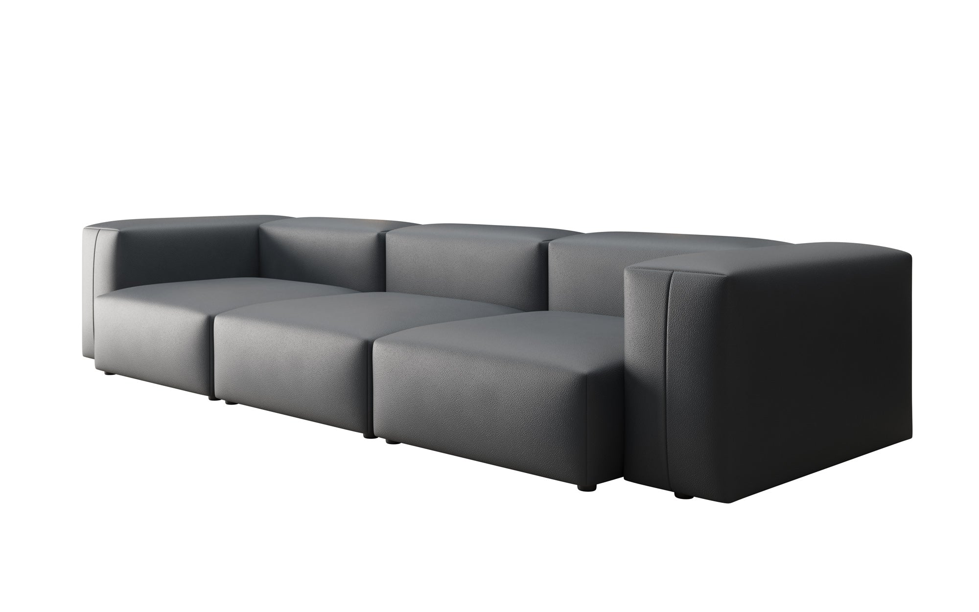 Designer 3-personers sofa Snug i ægte læder