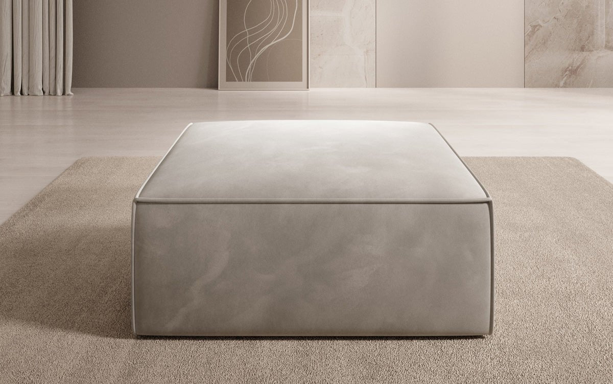 Beistellhocker Lesley in Velour
