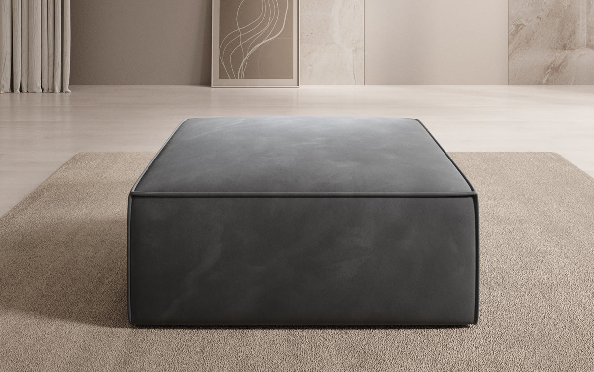 Beistellhocker Lesley in Velour