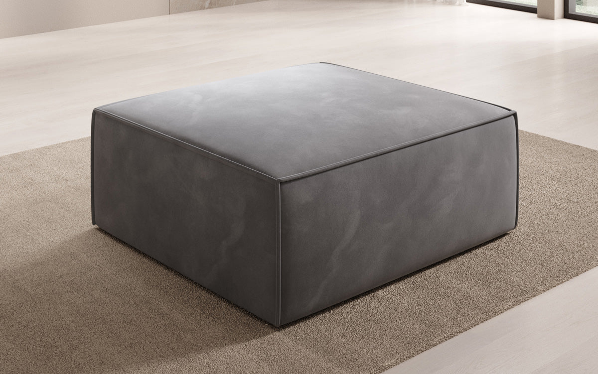 Beistellhocker Lesley in Velour