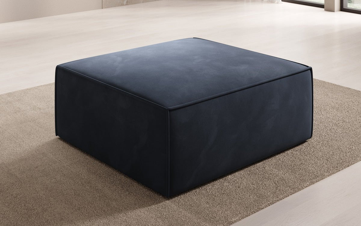 Beistellhocker Lesley in Velour