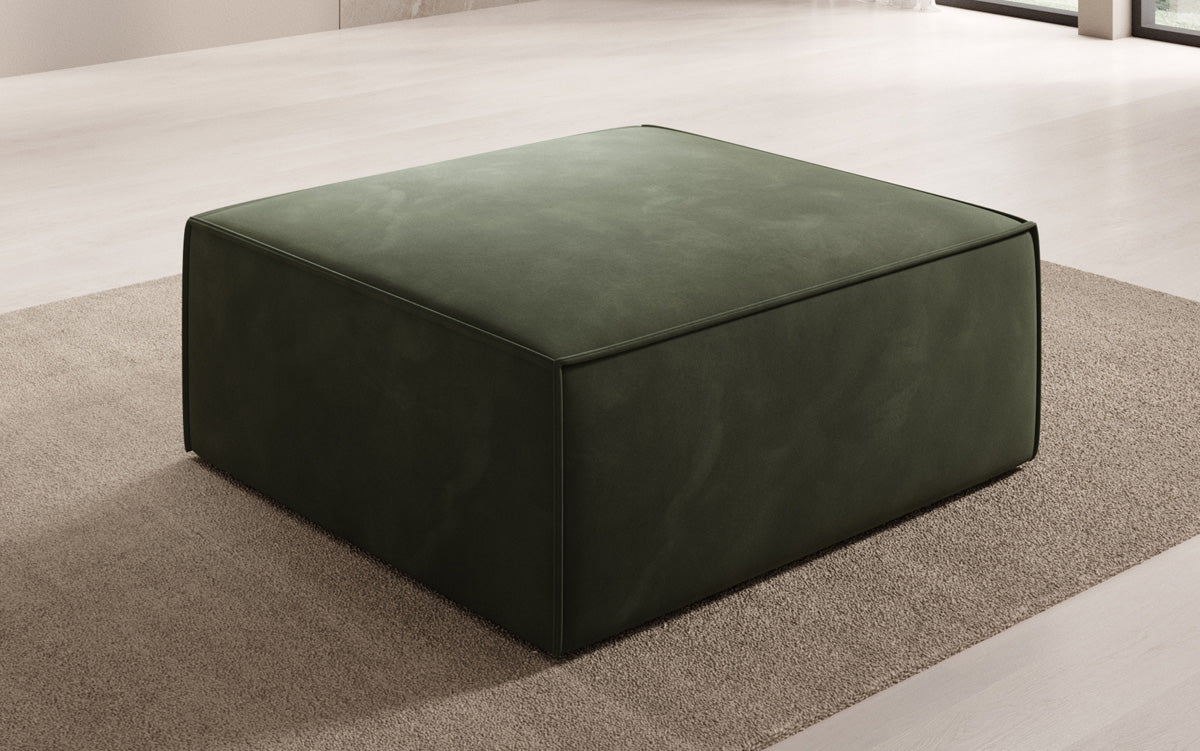 Beistellhocker Lesley in Velour