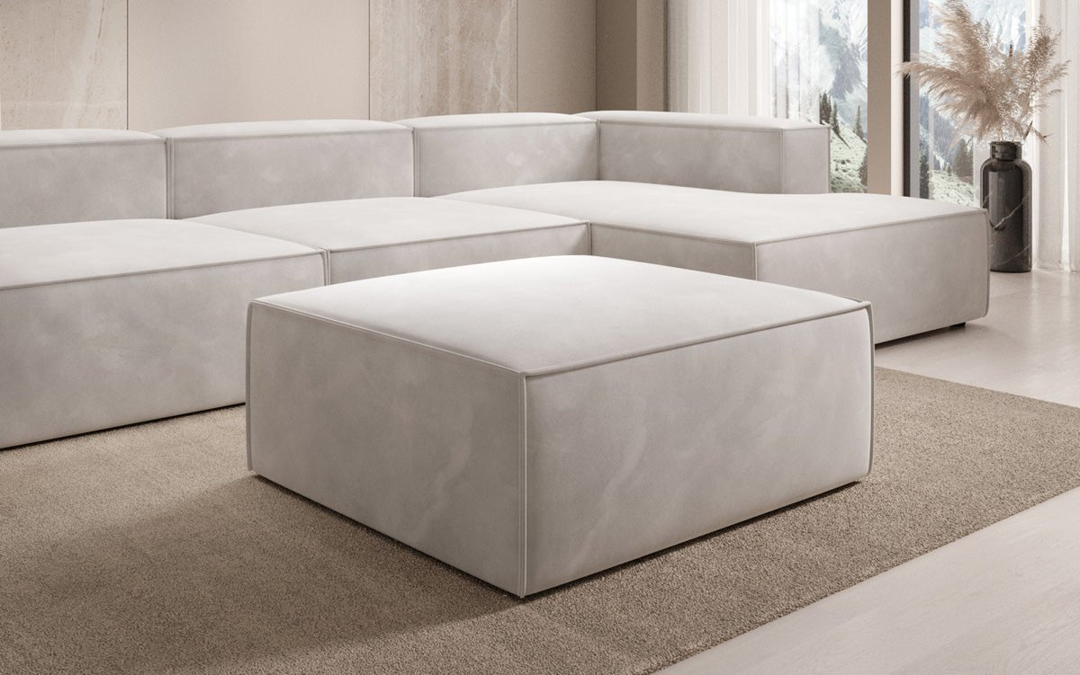 Beistellhocker Lesley in Velour