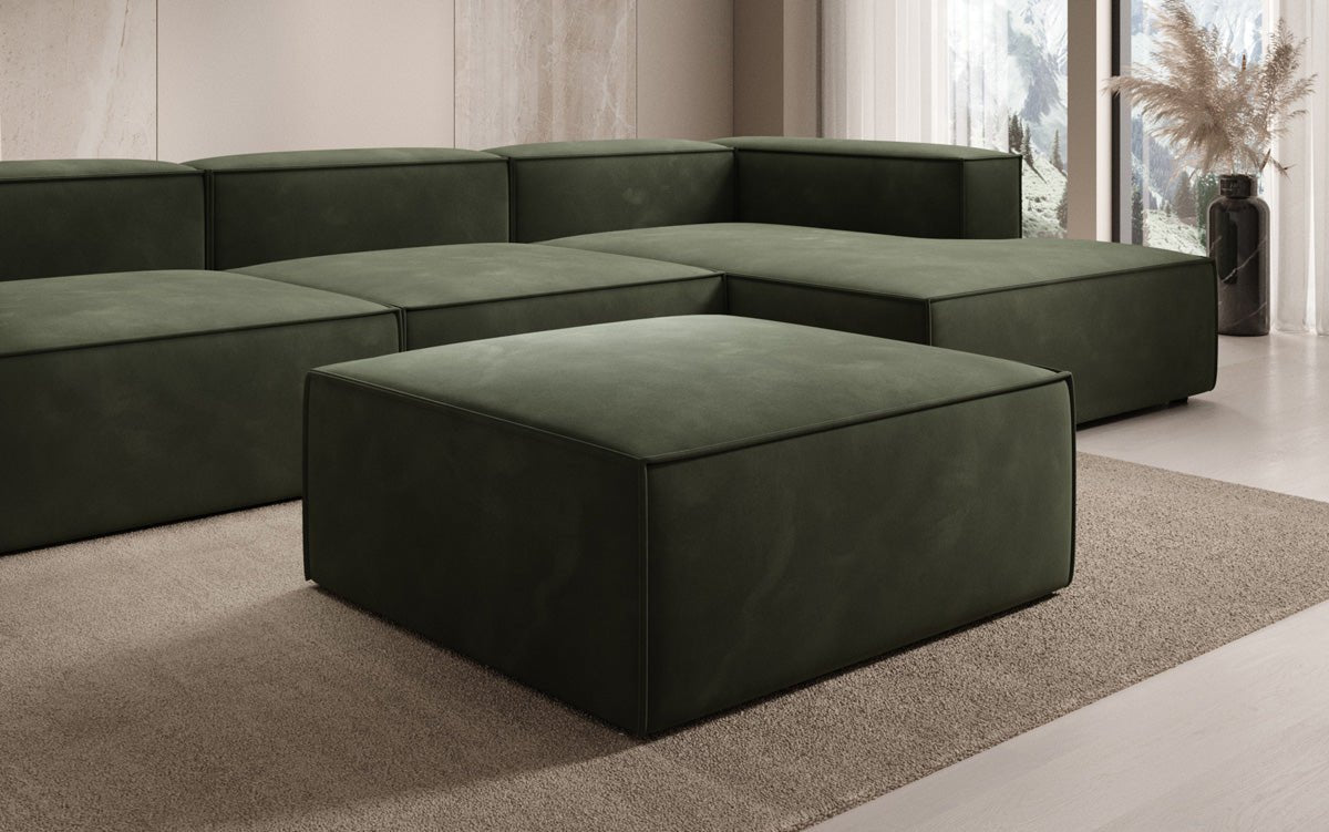 Beistellhocker Lesley in Velour