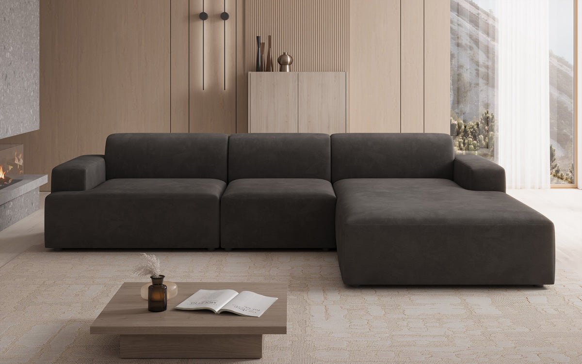 Designer Sofa Monza L Maxi in Velour