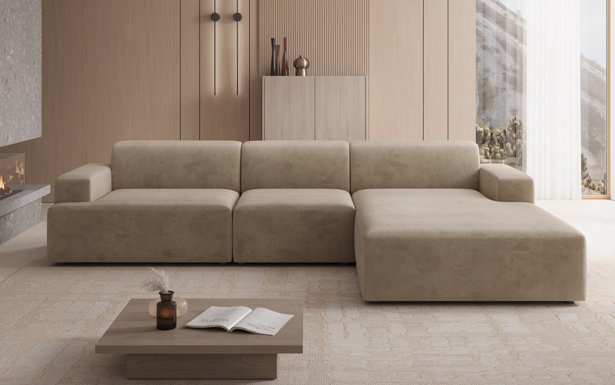 Designer Sofa Monza L Maxi in Velour