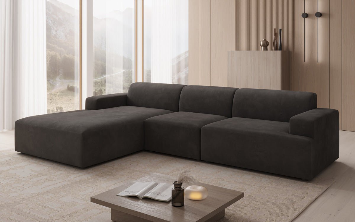 Designer Sofa Monza L Maxi in Velour