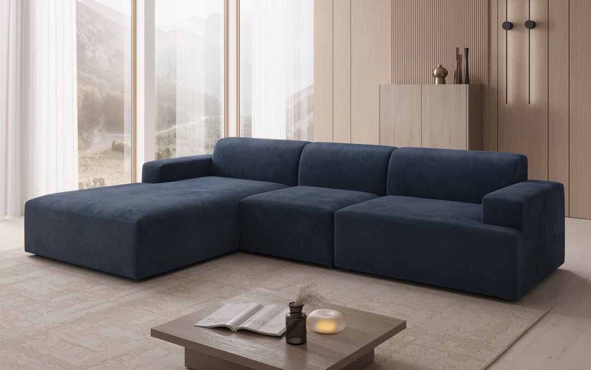 Designer Sofa Monza L Maxi in Velour