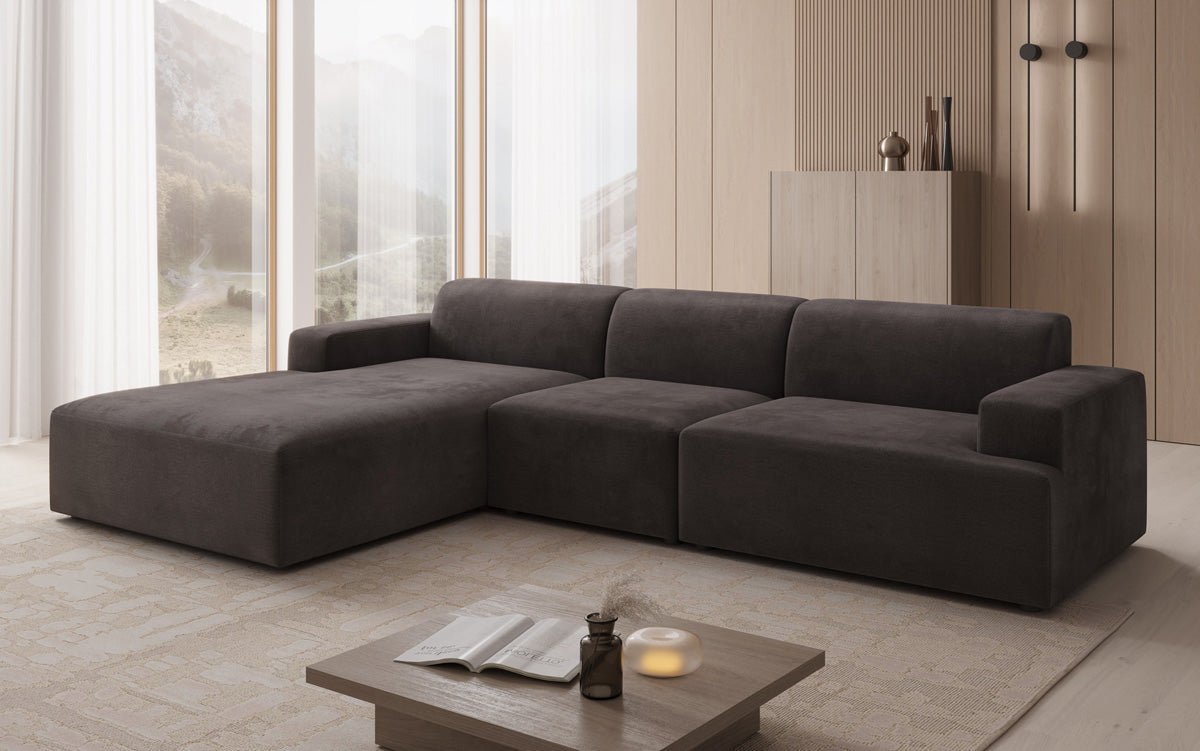 Designer Sofa Monza L Maxi in Velour