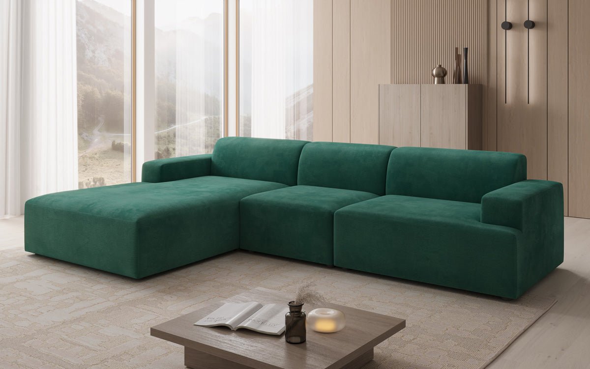 Designer Sofa Monza L Maxi in Velour