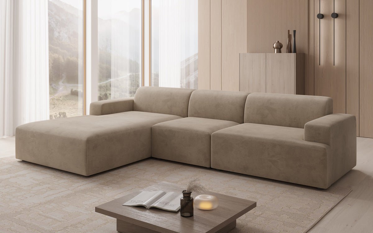 Designer Sofa Monza L Maxi in Velour