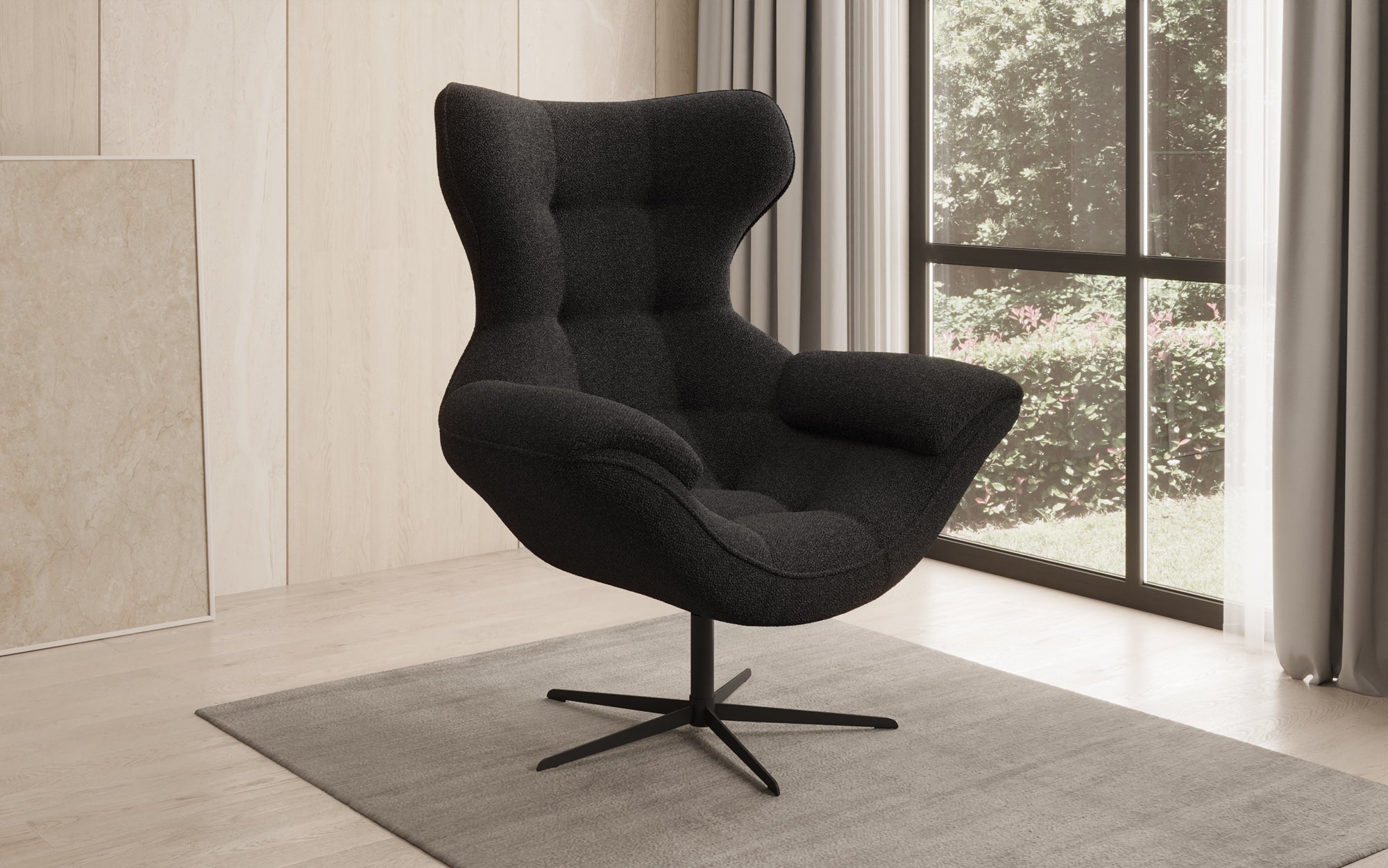 Designer Sofa-Sessel Aurelio i Bouclé