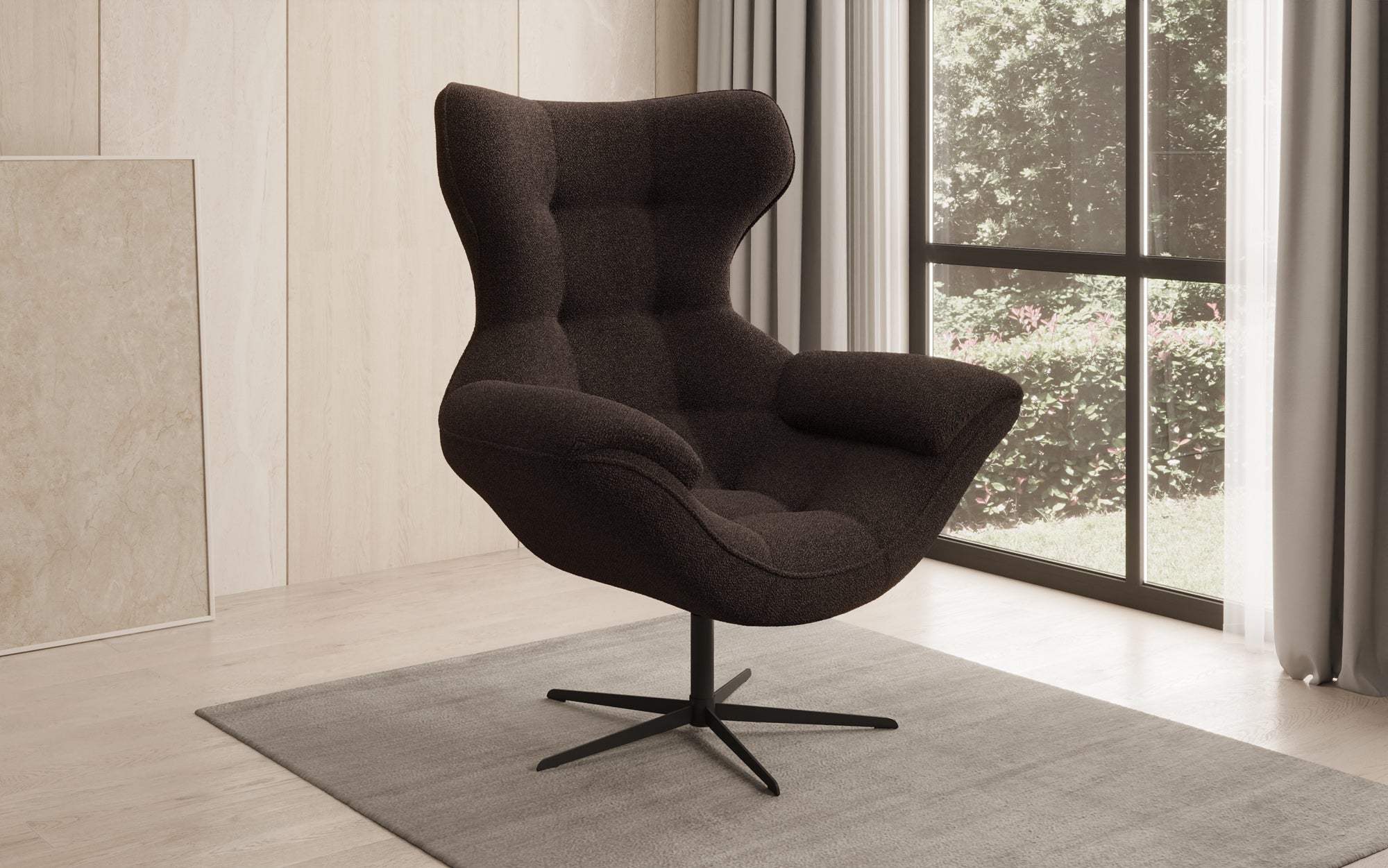 Designer Sofa-Sessel Aurelio i Bouclé