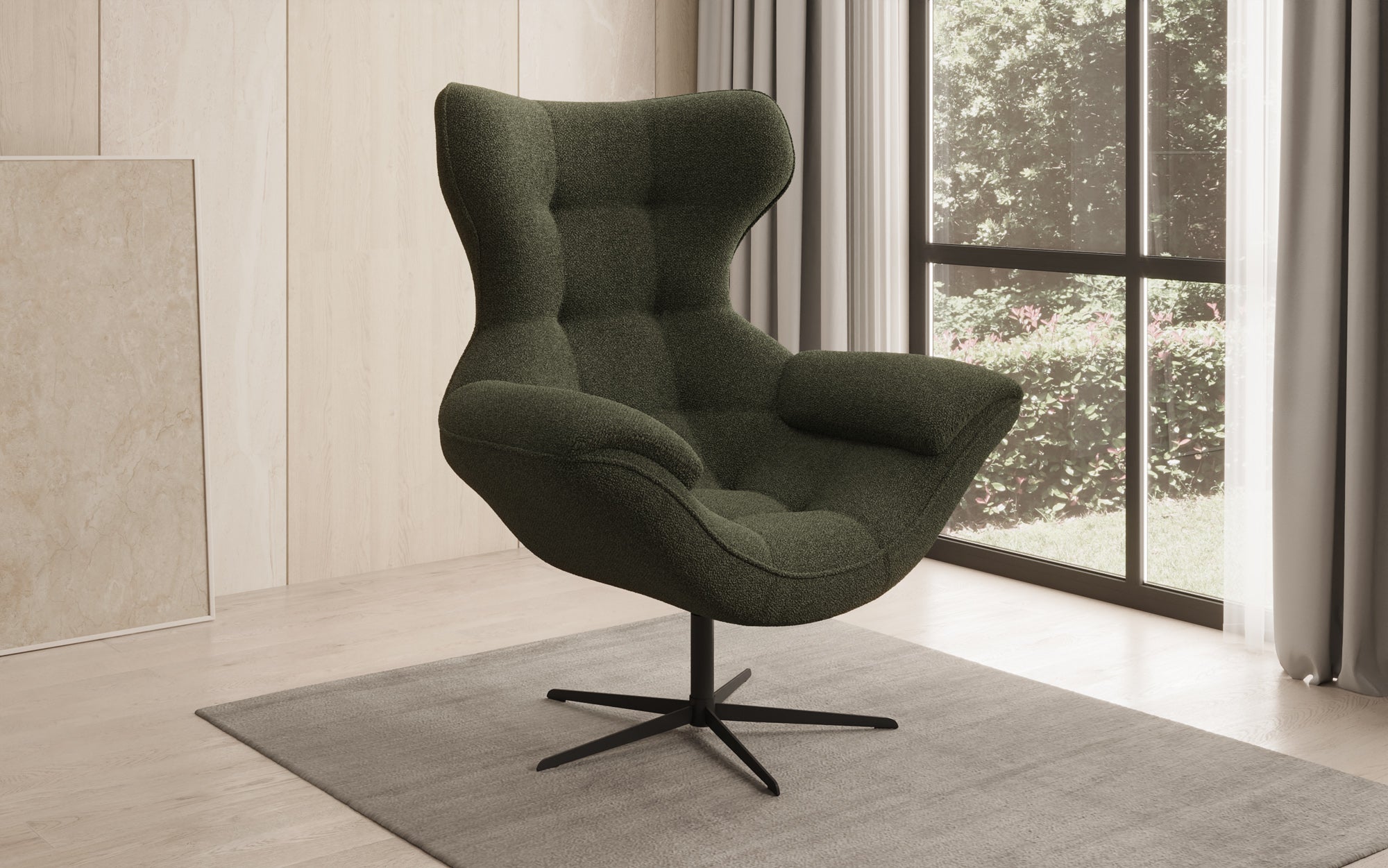 Designer Sofa-Sessel Aurelio i Bouclé