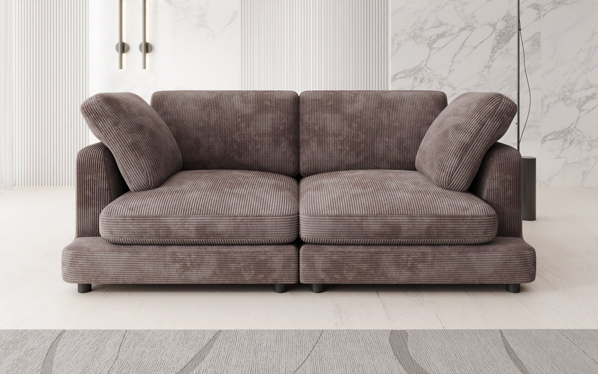 Designer 2 Sitzer Sofa Thalessa in Cord