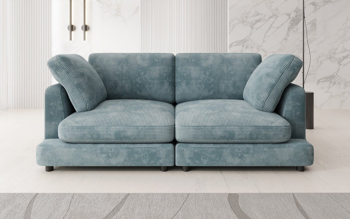 Designer 2 Sitzer Sofa Thalessa in Cord