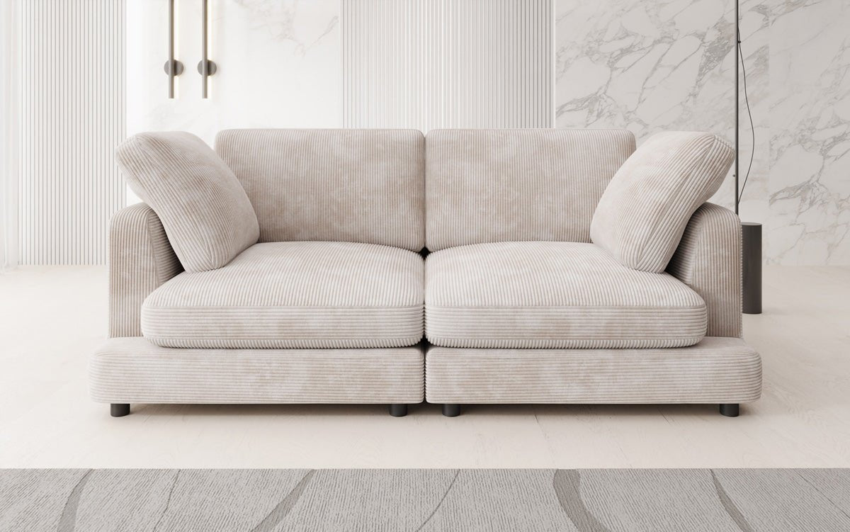 Designer 2 Sitzer Sofa Thalessa in Cord