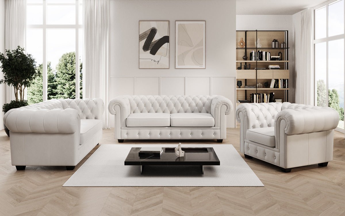 Chesterfield Royal 3+2+1 Sofasæt i ægte læder