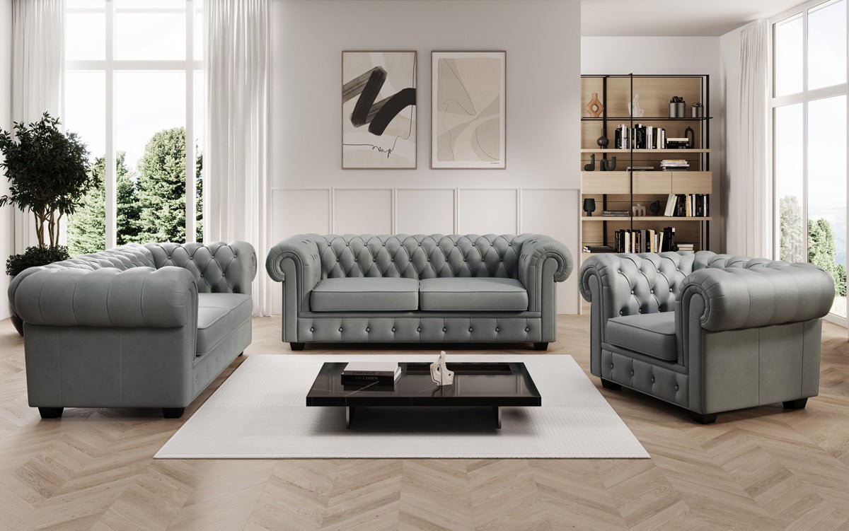 Chesterfield Royal 3+2+1 Sofasæt i ægte læder