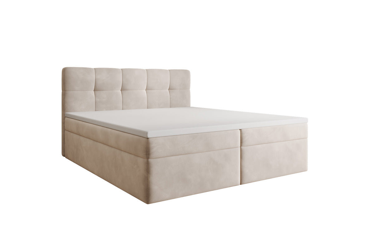 Boxspringbett Cozy II Samt mit Stauraum