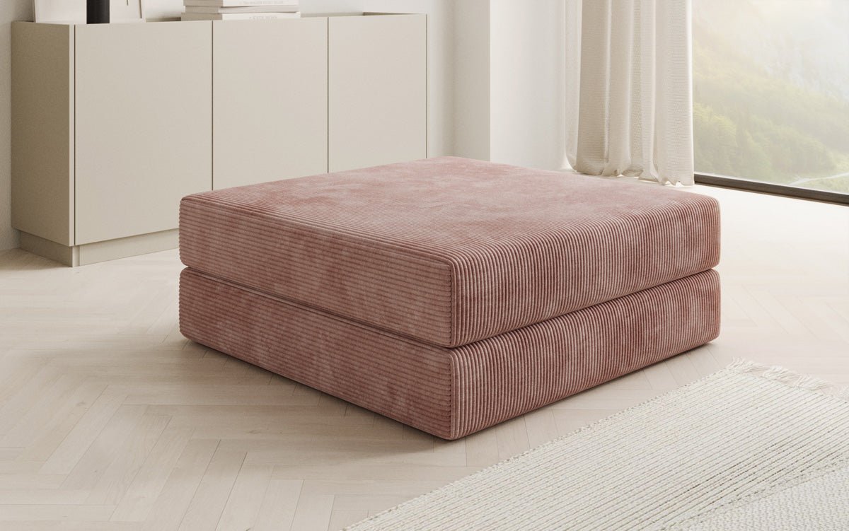 Beistellhocker Lazy i Cordfløjl