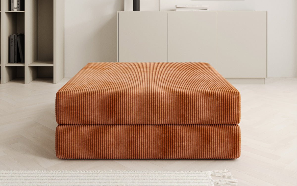 Beistellhocker Lazy i Cordfløjl