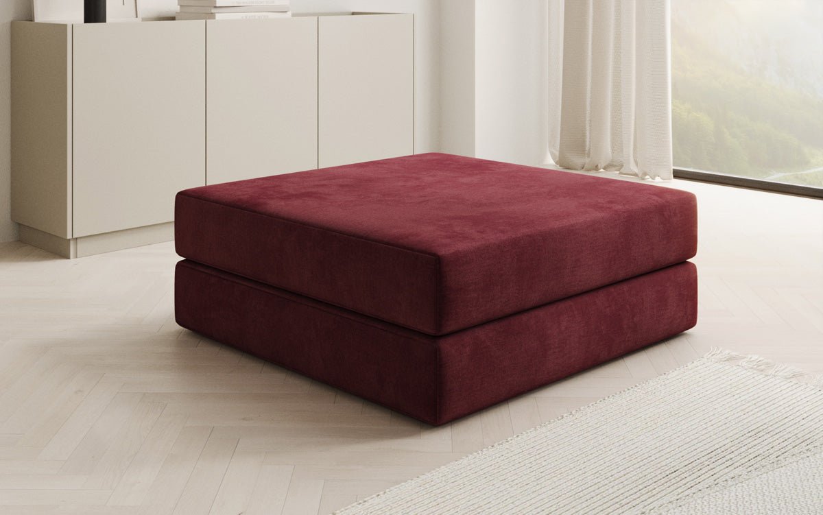 Beistellhocker Lazy i Velour