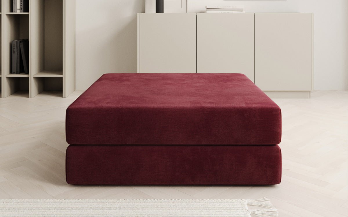 Beistellhocker Lazy i Velour