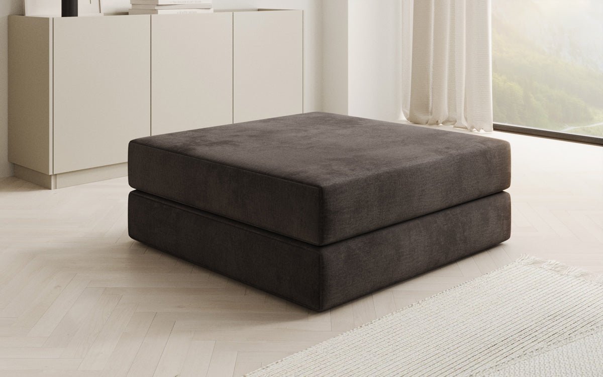 Beistellhocker Lazy i Velour