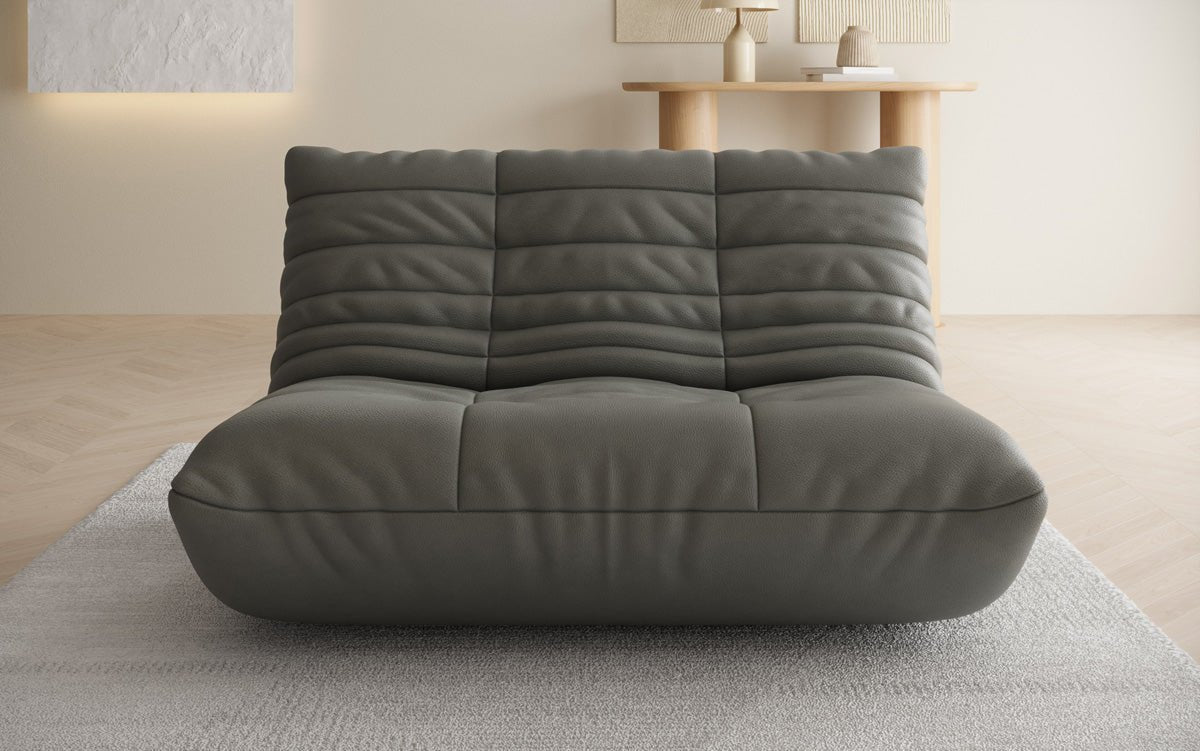 Designer 2-personers sofa Calmo i ægte læder