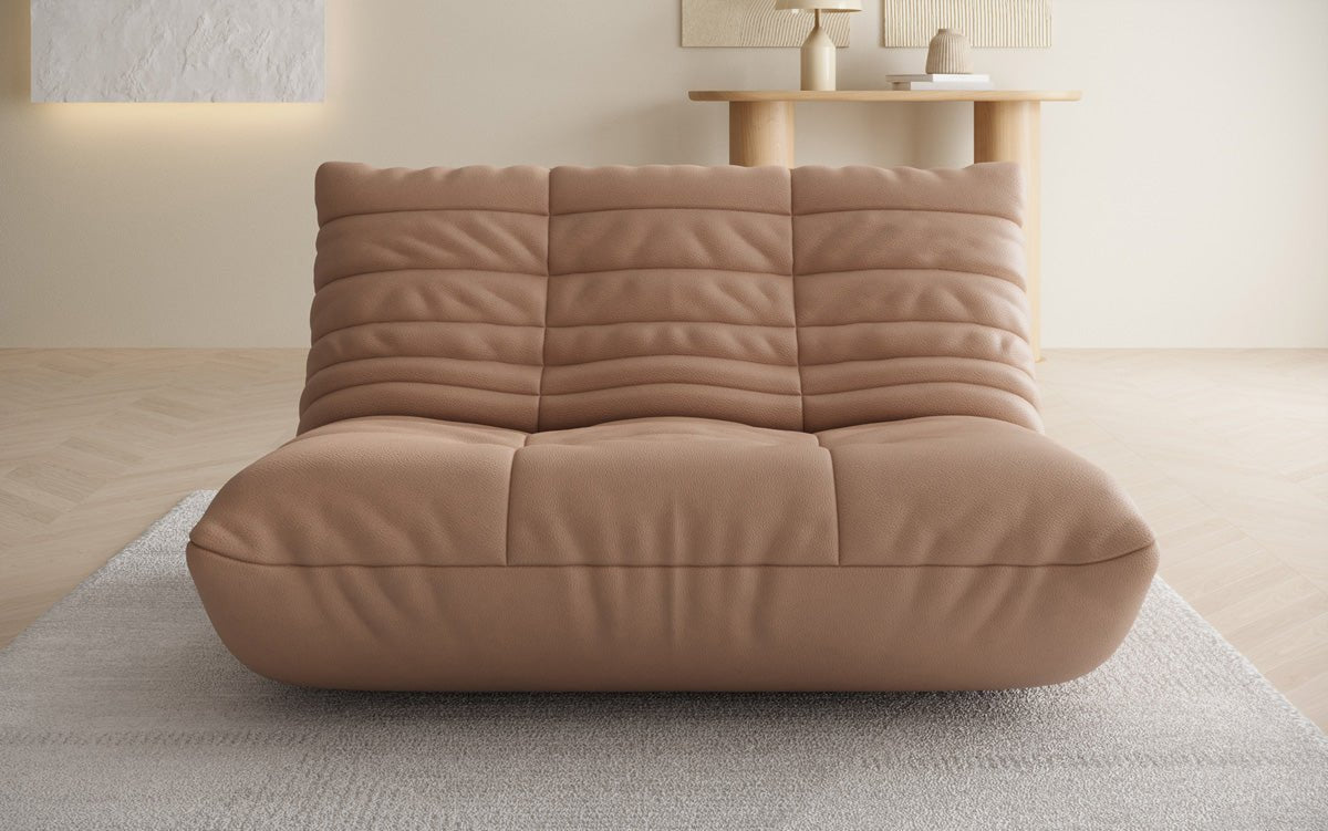 Designer 2-personers sofa Calmo i ægte læder