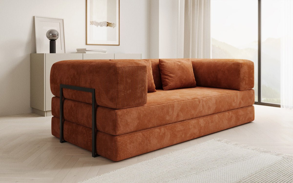 Designer Sofa Lazy 3-personers i fløjl