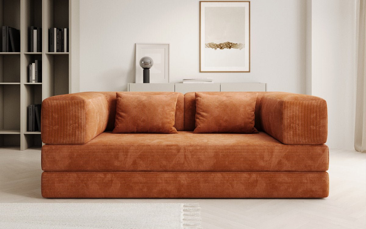 Designer Sofa Lazy 3-personers i fløjl
