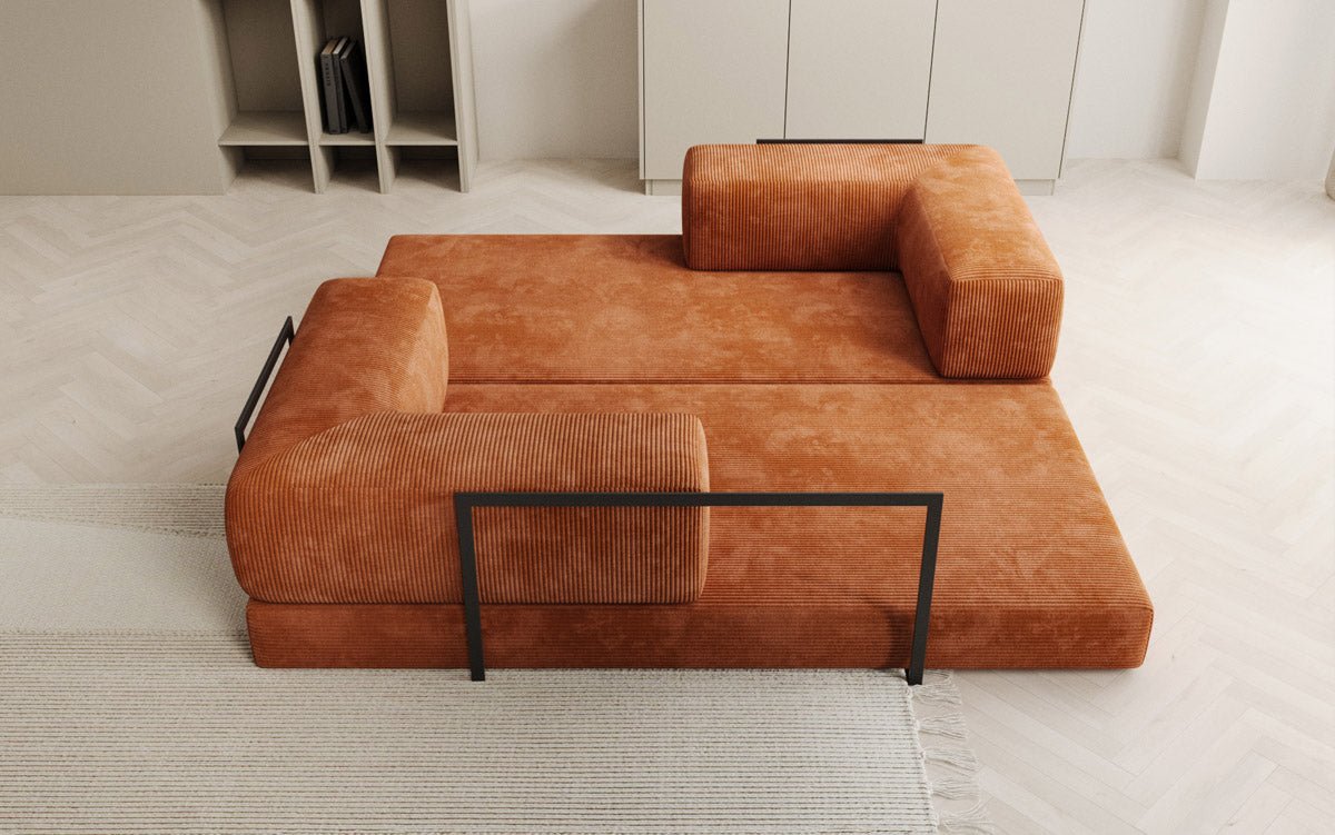 Designer Sofa Lazy 3-personers i fløjl