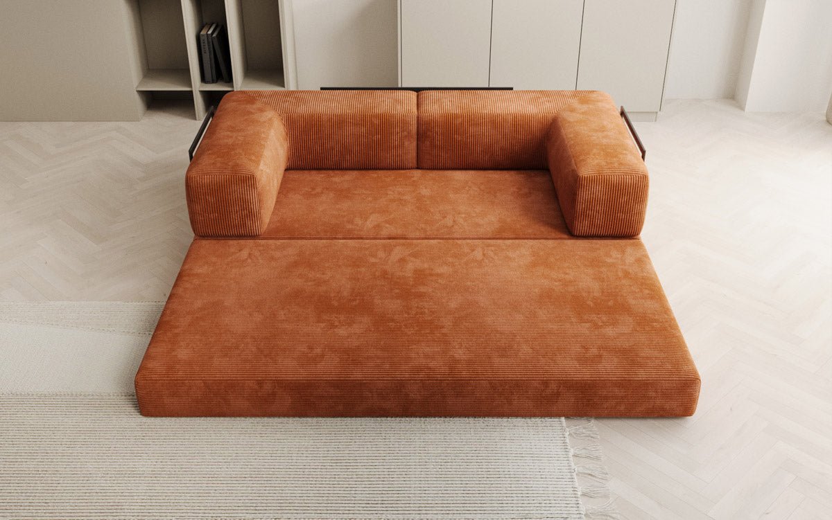 Designer Sofa Lazy 3-personers i fløjl