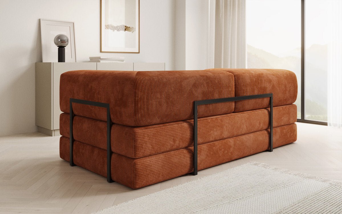 Designer Sofa Lazy 3-personers i fløjl