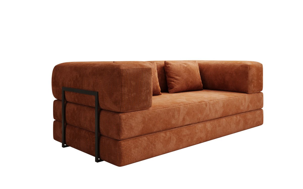 Designer Sofa Lazy 3-personers i fløjl