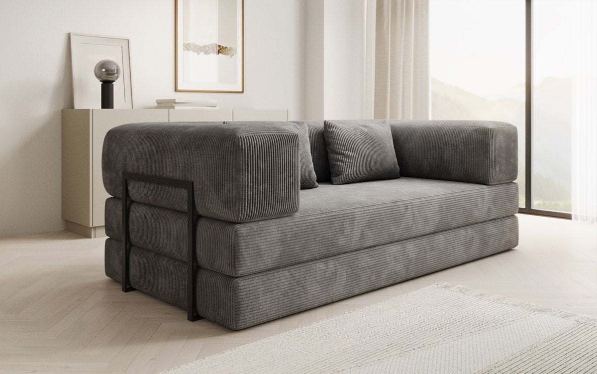 Designer Sofa Lazy 3-personers i fløjl