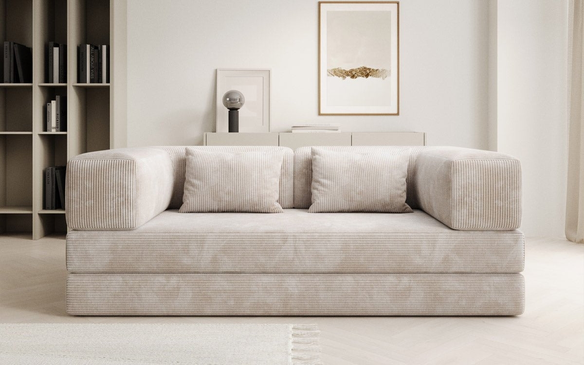 Designer Sofa Lazy 3-personers i fløjl