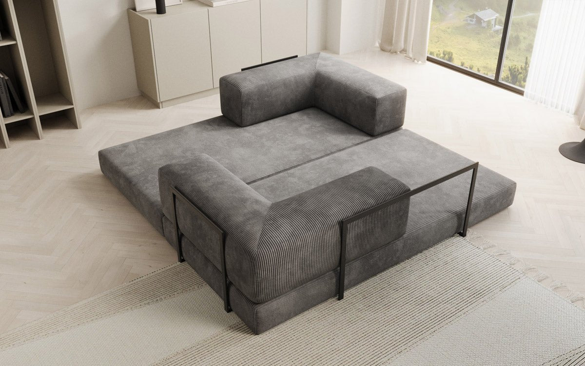 Designer Sofa Lazy 3-personers i fløjl